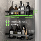 Soporte de Baño con Ventosas de Metal