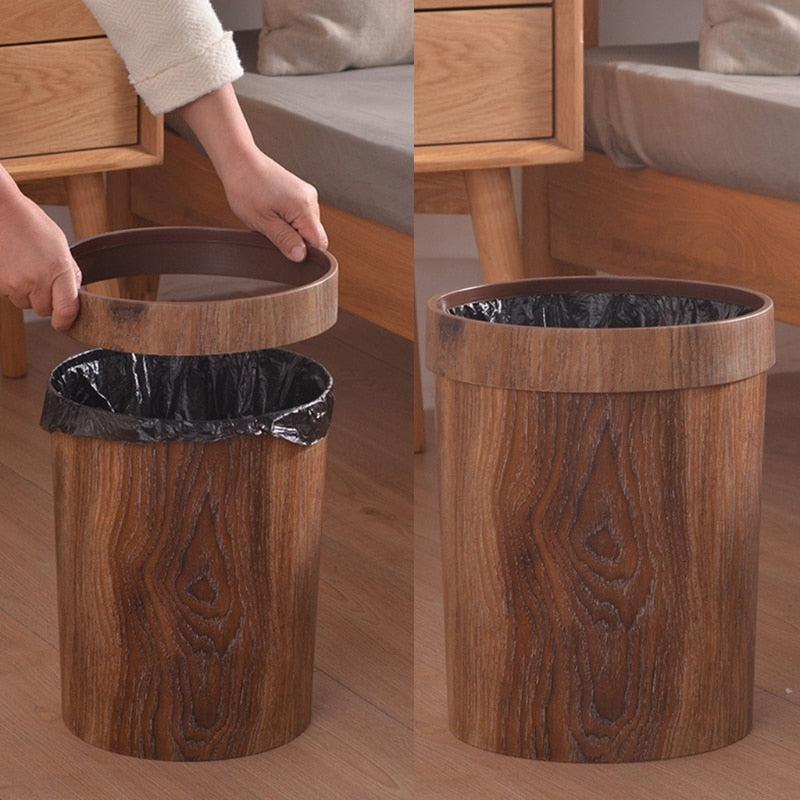 NordicWood - Elegante papelera de madera