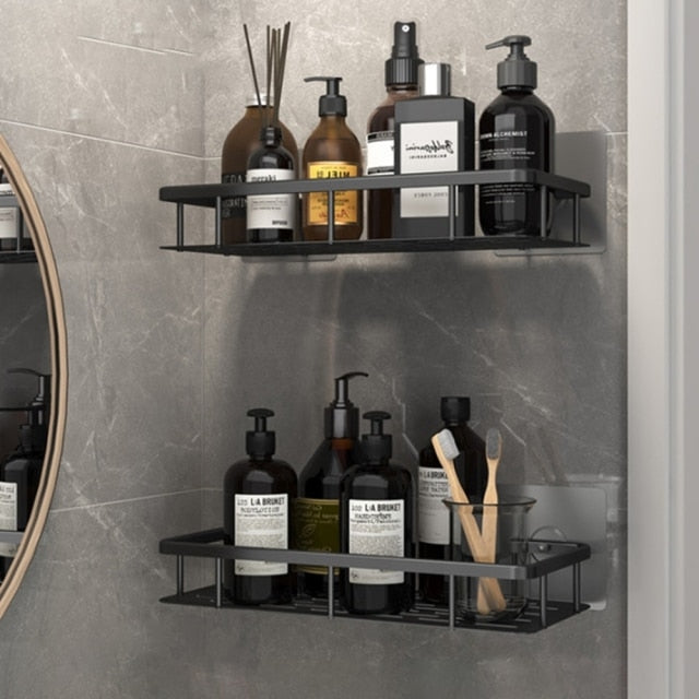 Soporte de Baño con Ventosas de Metal