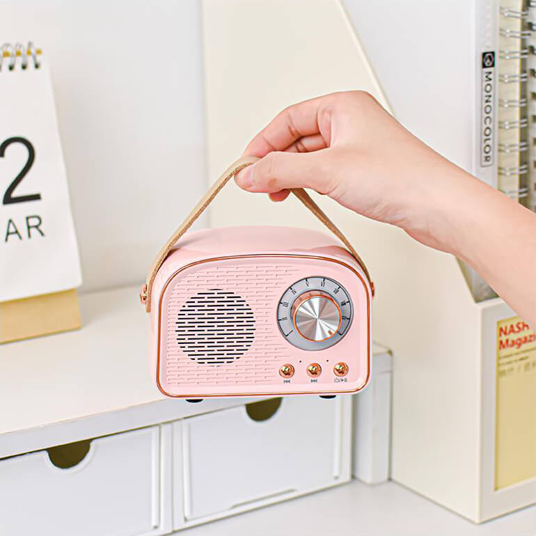 Altavoz Bluetooth Retro Redondo