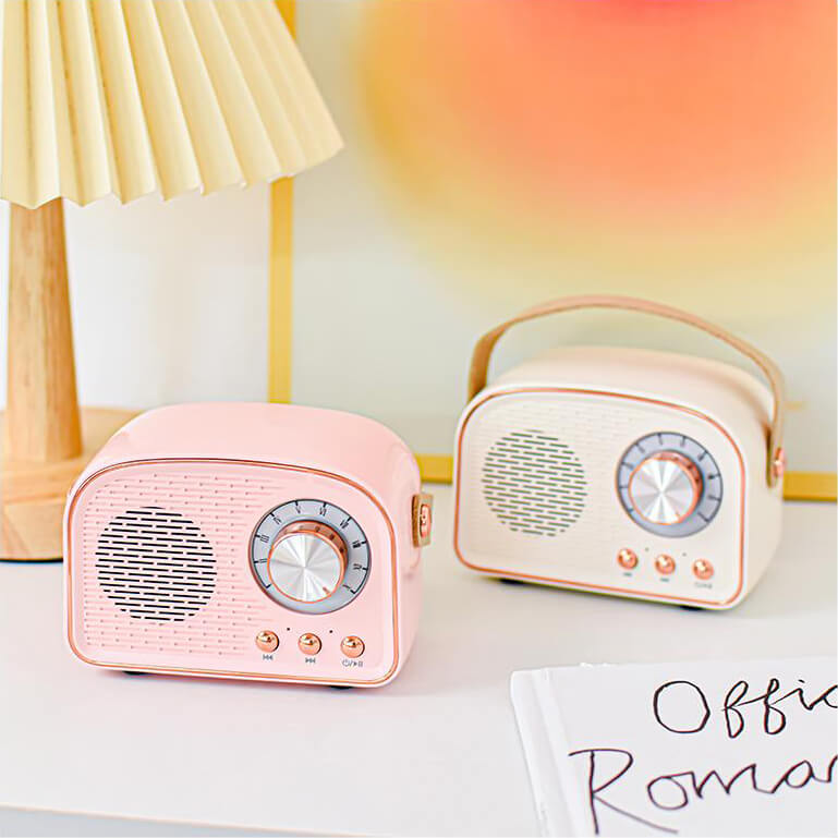 Altavoz Bluetooth Retro Redondo
