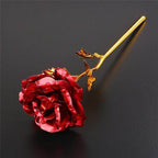 Rosa dorada cubierta de 24K