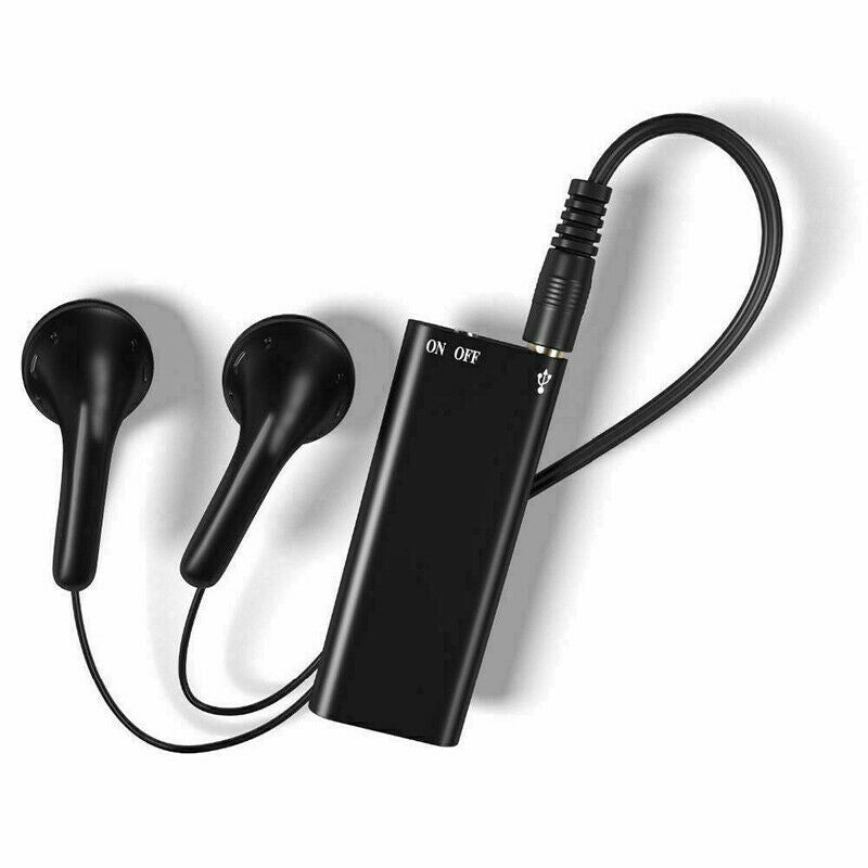 Mini grabadora de voz | Grabación de audio encubierta | Negro