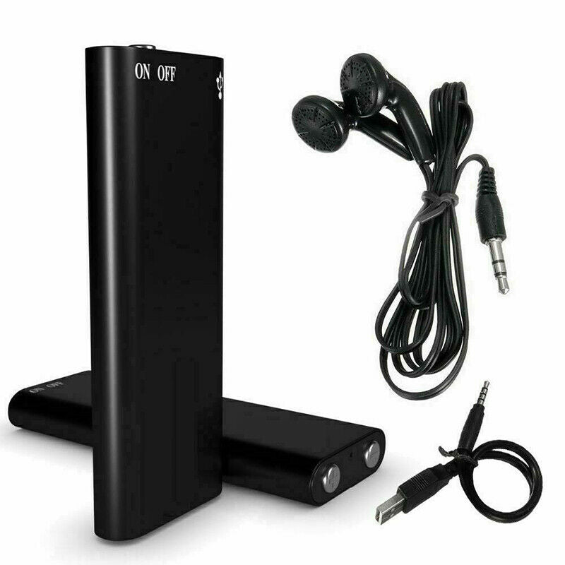 Mini grabadora de voz | Grabación de audio encubierta | Negro