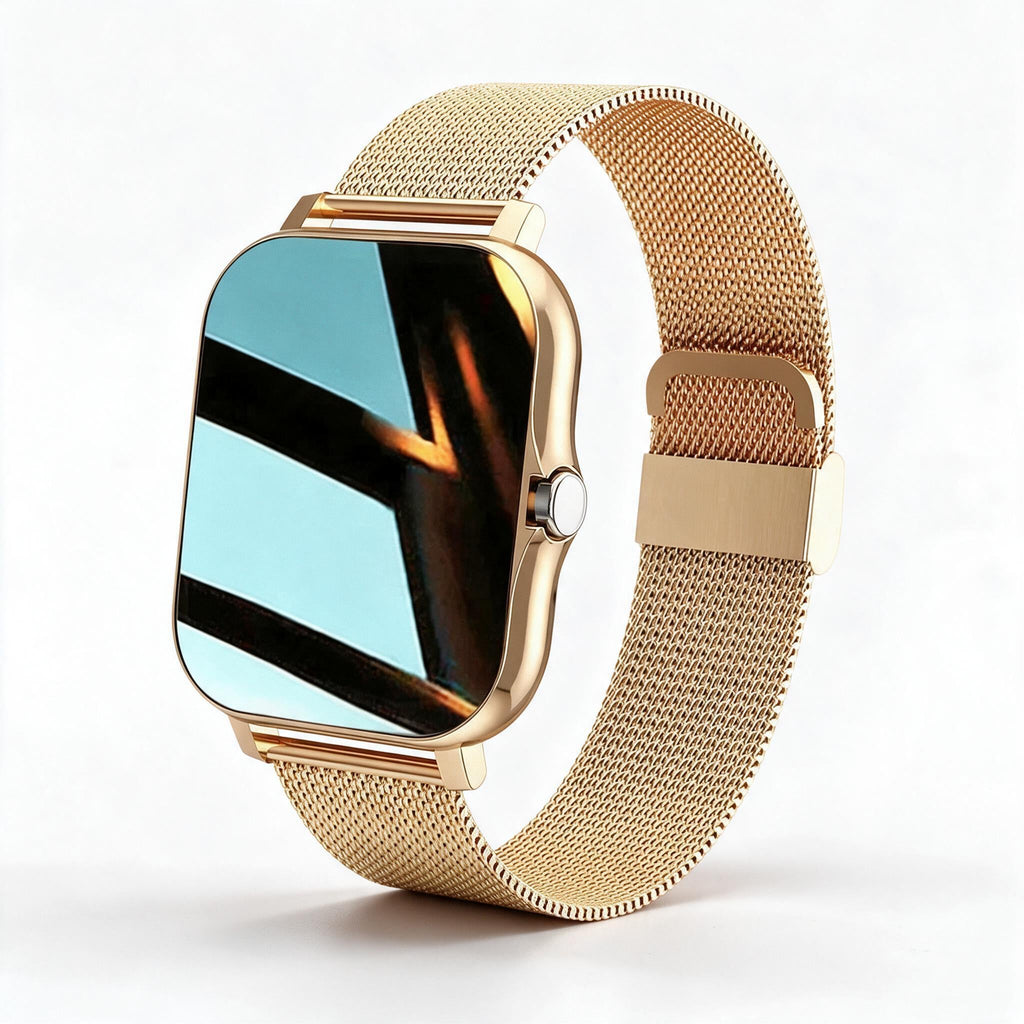 Reloj inteligente Sandsberg con rastreador de fitness y Bluetooth – Pulsera Milanaise