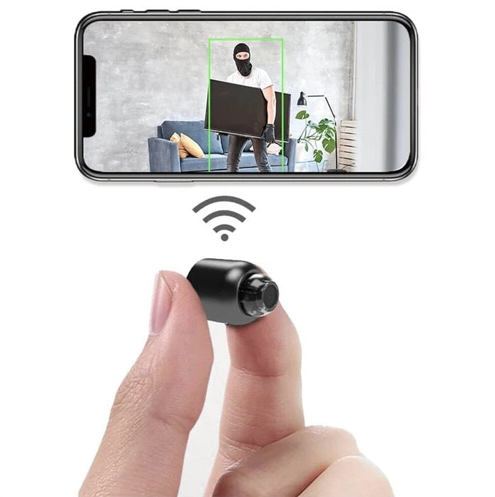 Super pequeña cámara de vigilancia WiFi con visión nocturna, cámara de seguridad IP