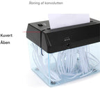 Mini destructora de papel para escritorio – Compacta, silenciosa y eficiente