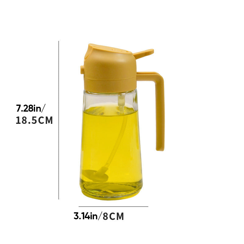 Spray y dispensador de aceite de vidrio 2 en 1