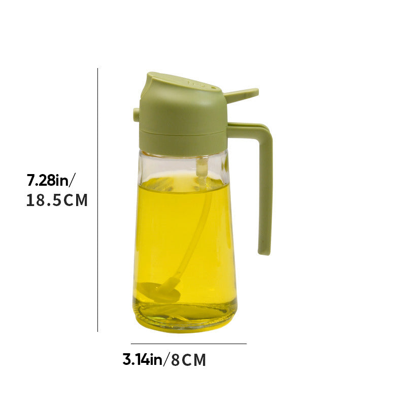 Spray y dispensador de aceite de vidrio 2 en 1