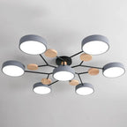 Moderna Luz de Techo LED Semi-Flush Halo para Espacios Elegantes