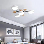 Moderna Luz de Techo LED Semi-Flush Halo para Espacios Elegantes