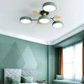Moderna Luz de Techo LED Semi-Flush Halo para Espacios Elegantes