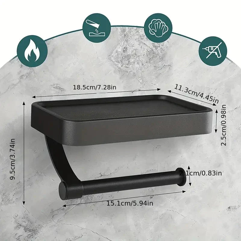 RackHold™ - Soporte para Rollos de Papel Montaje en Pared