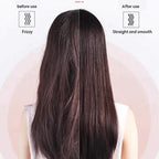 Plancha de Pelo Cepillo Peina Calentada