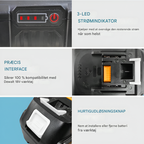 Baterías de reserva de 2×8,0 Ah 18V + cargador