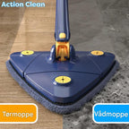 Mopa triangular plana para una limpieza diaria eficaz