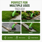 TRIMMASTER - Cortadora de Césped Mini Inalámbrica Ligera y Ajustable