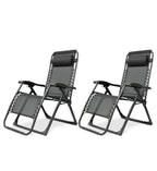 Silla Plegable de Gravedad Cero con Reposacabezas Ajustable