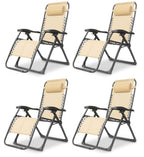 Silla Plegable de Gravedad Cero con Reposacabezas Ajustable